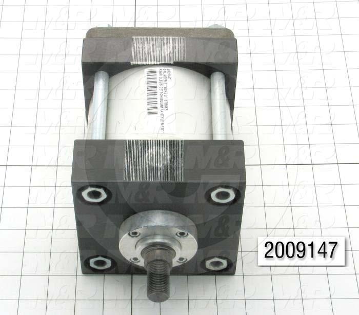 Air Cylinders, Rod Type, Standard NFPA, Double Acting Model, 5" Bore, 2" Stroke, Both Ends Cushion, Head Lift Function