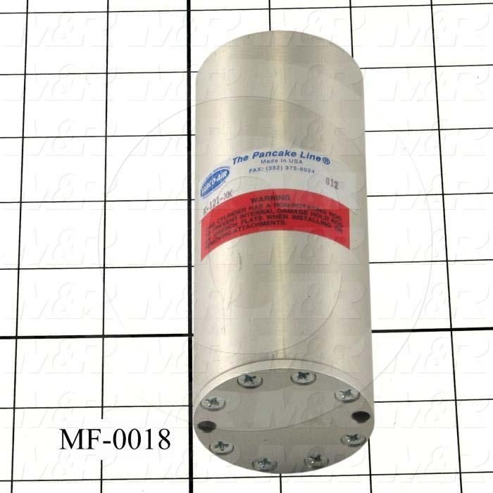 Air Cylinders, Single Rod Non-Rotating Type, 5/16-24 UNF Rod Thread, Double Acting Model, 1 1/8" Bore, 4" Stroke, Second Fold Function