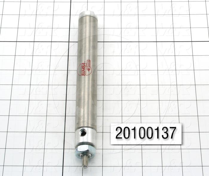 Air Cylinders, Single Rod Non-Rotating Type, Standard NFPA, 5/16-24 UNF Rod Thread, 1 1/16" Bore, 6" Stroke