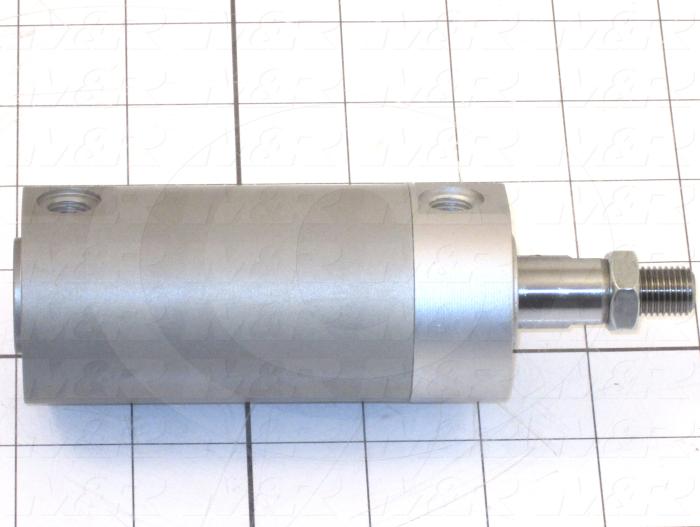 Air Cylinders, Single Rod Type, Double Acting Model, 40 mm Bore, 1" Stroke, Both Ends Cushion