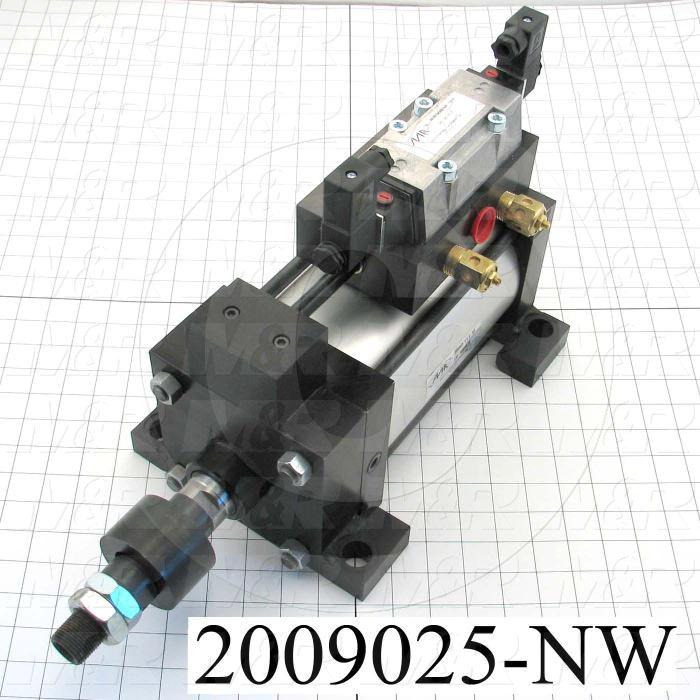 Air Cylinders, Single Rod Type, Double Acting Model, 5" Bore, 5.75" Stroke