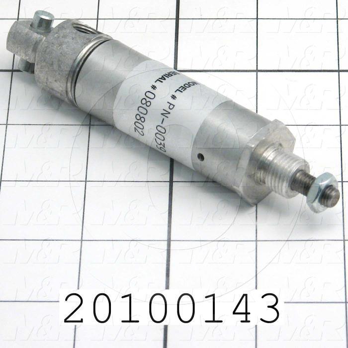 Air Cylinders, Single Rod Type, Standard NFPA, 1/4-28 UNF Rod Thread, Single Acting Model, 3/4" Bore, 1" Stroke