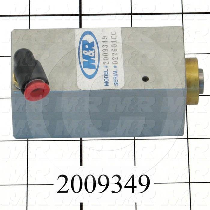 Air Cylinders, Square Cylinder Type, Single Acting Model, 1 1/8" Bore, 1 7/8" Stroke