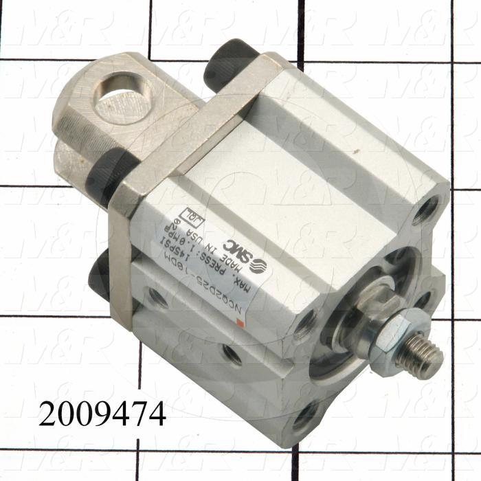 Air Cylinders, Square Rod Cylinder Type, M6 X 1.25 Rod Thread, Double Acting Model, 25 mm Bore, 10 mm Stroke