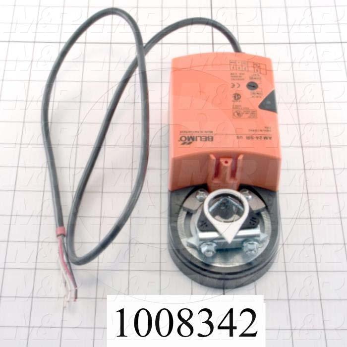 Air Damper Actuator, 24V AC/DC, 2 To 10VDC, 4 To 20mA Control Signal, Min. 160 in-lb, Reversible With Switch "CCW-CW"