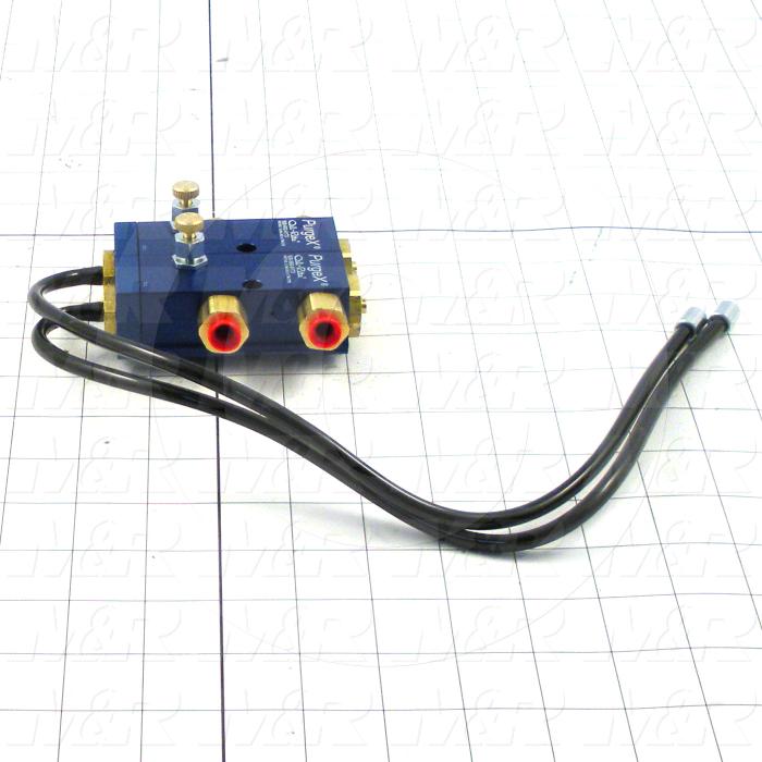 Air Injector Pump, 2 Pump(s) in the Unit, 2 Feeds, 3.25 in. Width, 4.09 in. Length, 40.00 psi Inlet Air Pressure Min., 120.00 psi Inlet Air Pressure Max.