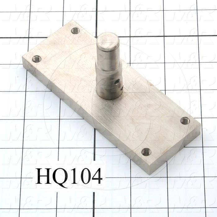 Axles, Vacuum Connect, 0.623", 2.063", Flange mounted, 1/4-20 X 4, Steel, Used on Rotating Vacuum Frame Assembly