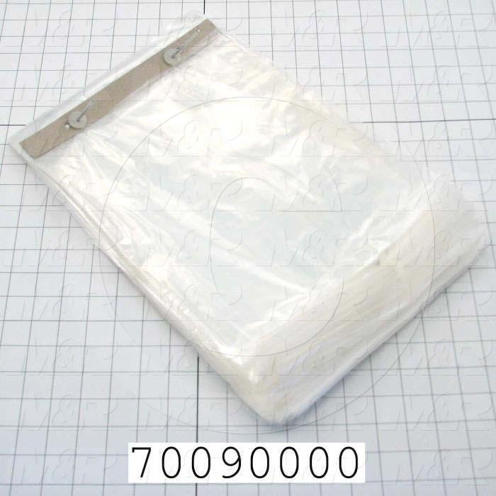 Bags, 10" x 14.25" x 1.75" Lip, 1 mil, (Case of 2000)