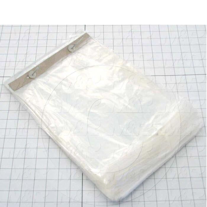 Bags, 10" x 14.25" x 1.75" Lip, With Suffocation Warning Label, 1 mil, (Case of 2000)