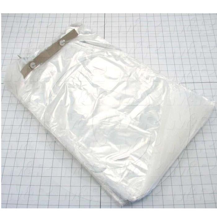 Bags, 13" x 20" x 1.5" Lip, With Suffocation Warning Label, 1 mil, (Case of 1000)