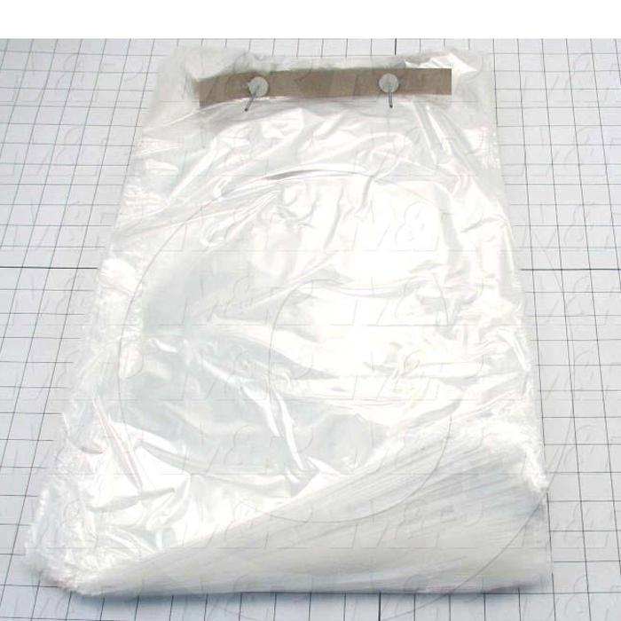 Bags, 13" x 20" x 1.5" Lip, With Suffocation Warning Label, 1 mil, (Case of 1000)