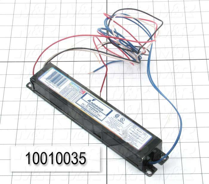 Ballast, Electronic Ballast, 2 Lamps, 59 Watts, 120/277V