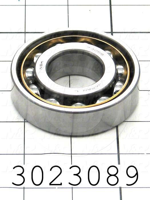 Bearings, Angular Contact, 30mm Inside Diameter, 72 mm Outside Diameter, 19 MM Width, Open, Steel Material