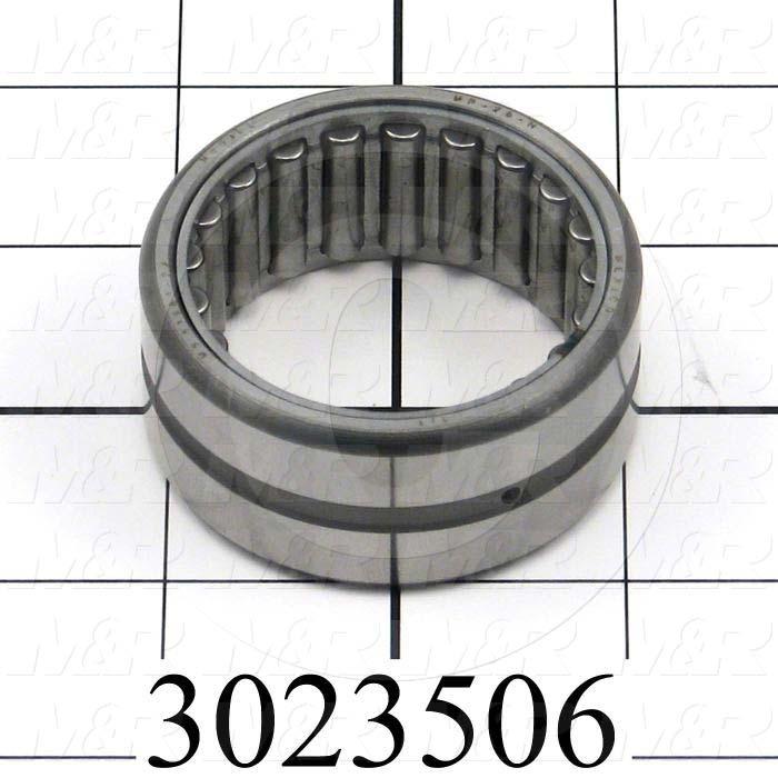 Bearings, Needle Roller, 1.312" Inside Diameter, 2.188" Outside Diameter, 1.25 in. Width, Open, Outer Ring, Rollers, Inner Ring, Steel Material