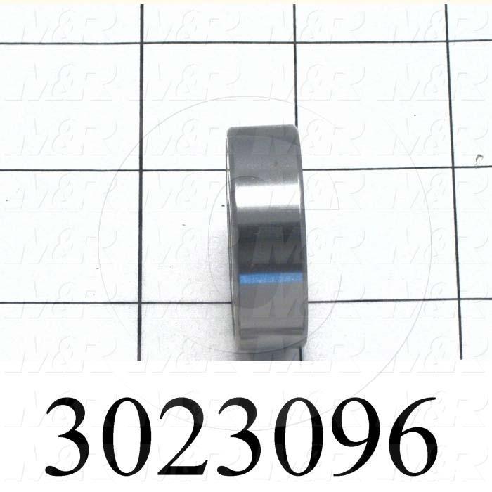 Bearings, Radial Ball, 0.44" Inside Diameter, 1.375" Outside Diameter, 0.50" Width, Double Shielded, Steel Material