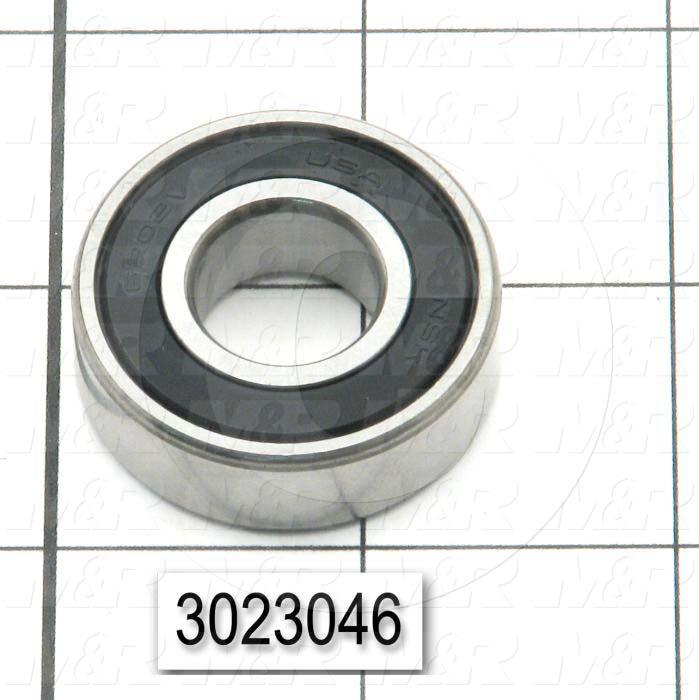 Bearings, Radial Ball, 11 mm Inside Diameter, 35mm Outside Diameter, 11 mm Width, Double Sealed, Steel Material
