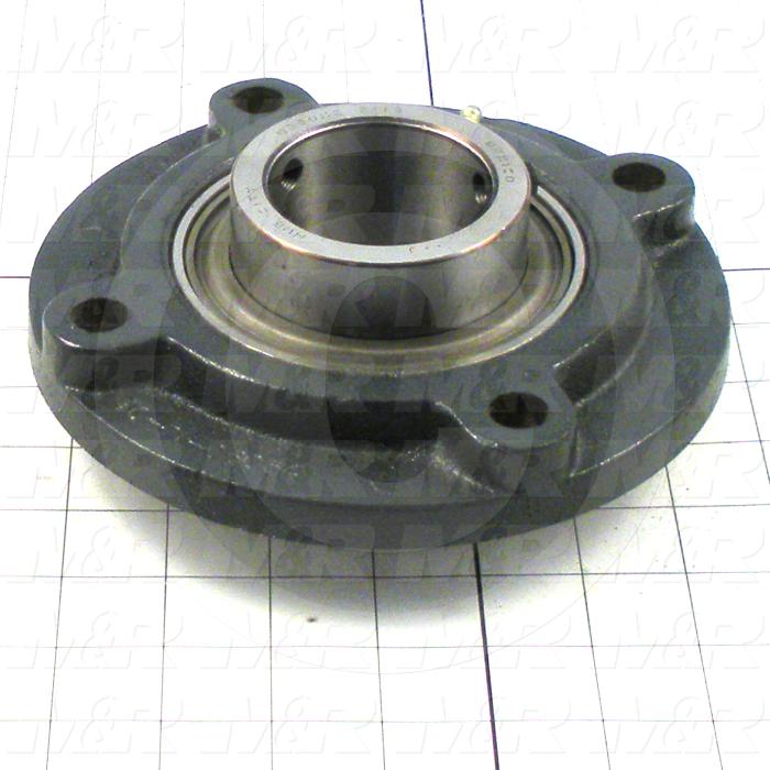 Bearings, Radial Ball, 2.19" Inside Diameter, 7.125" Outside Diameter, 2.453" Width, Double Sealed, Steel Material