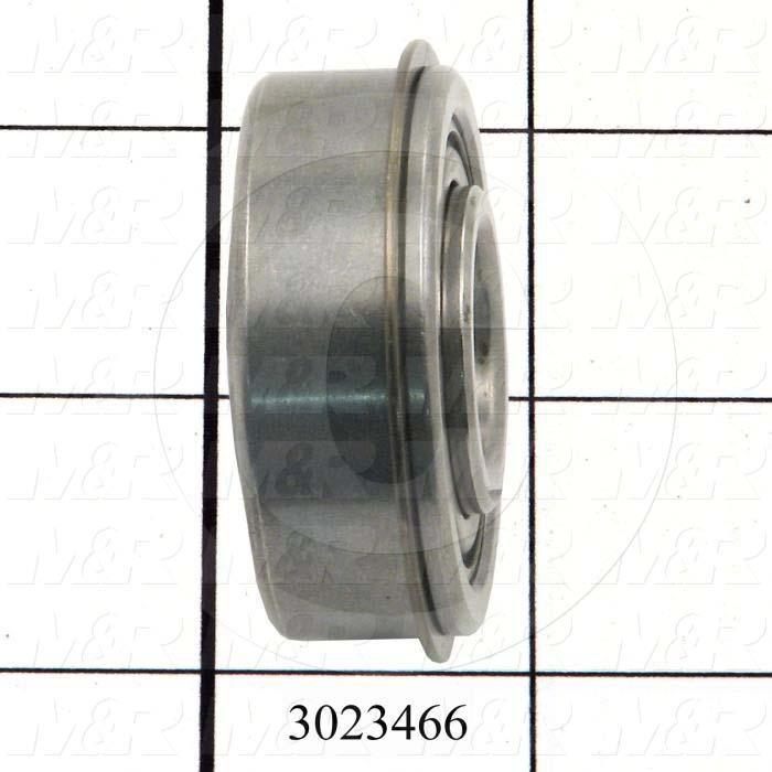 Bearings, Radial Ball with Snap Ring, 0.75 in. Inside Diameter, 1.75" Outside Diameter, 0.75 in. Width, Double Sealed, Steel Material