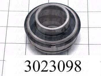 Bearings, Radial Ball with Snap Ring, 1.25 in. Inside Diameter, 2.078" Outside Diameter, 1.69" Width, Double Sealed, Steel Material