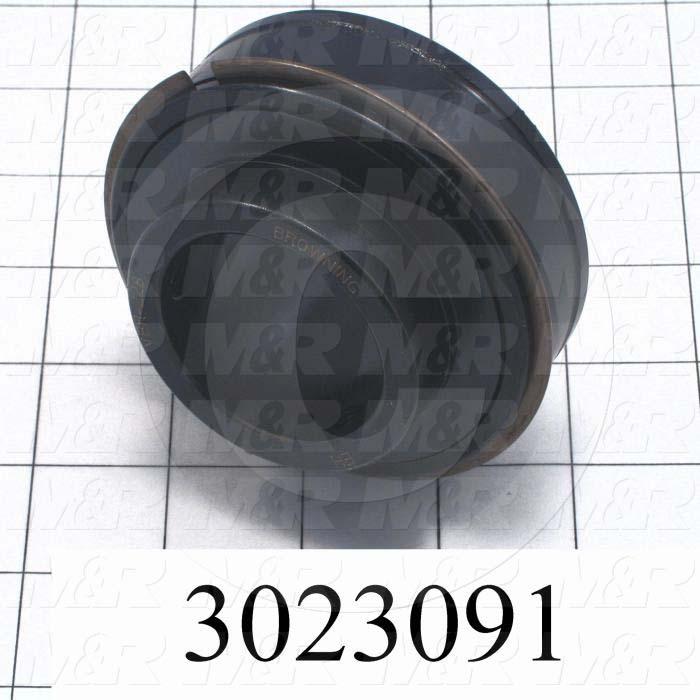 Bearings, Radial Ball with Snap Ring, 1.75 in. Inside Diameter, 85 mm Outside Diameter, 1.94" Width, Double Sealed, Single Row, Steel Material