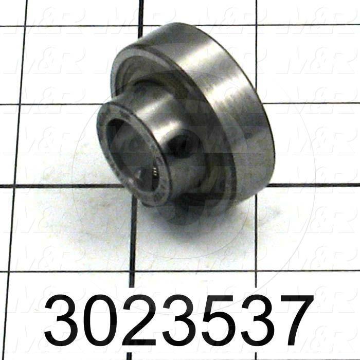 Bearings, Radial Ball Y-Type with Set Screw, 15.875mm ( 0.625") Inside Diameter, 40 mm Outside Diameter, 22.5 mm Width, Double Shielded