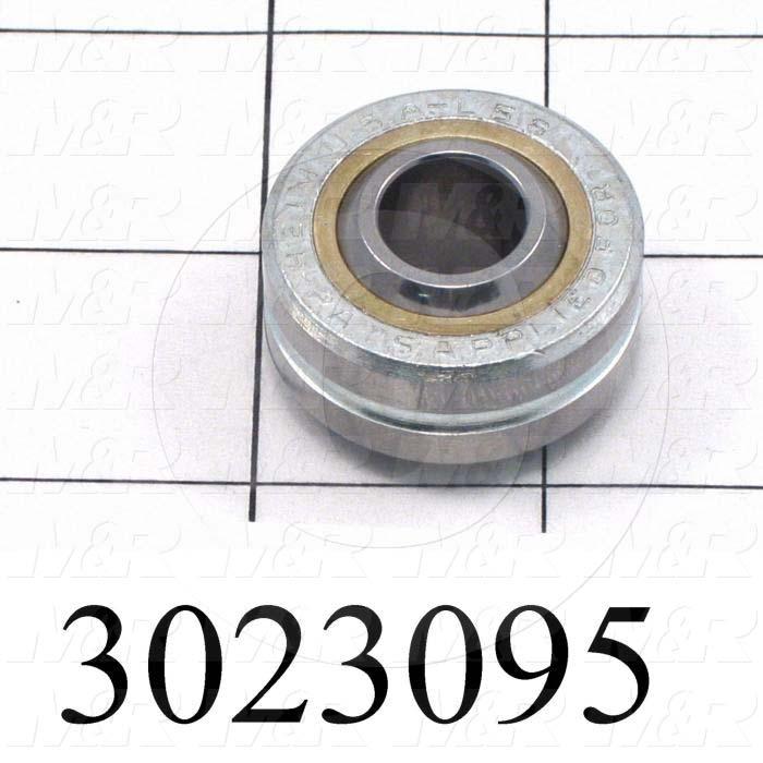 Bearings - Spherical, Inside Diameter 0.50 in., Outside Diameter 1.313", Ball With 0.687", Three-Piece Precision, Body Steel, Ball Steel, Race Bronze