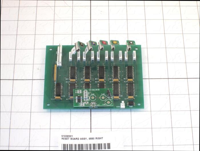 Board Assembly, Reset, Use For Printer 9880 Right