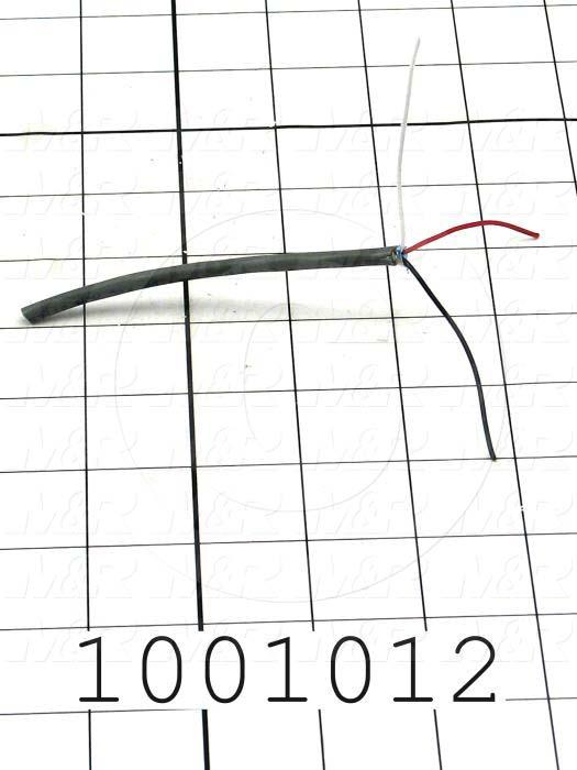 Bulk Cable, 3 Conductors, 22AWG, Shielded, PVC