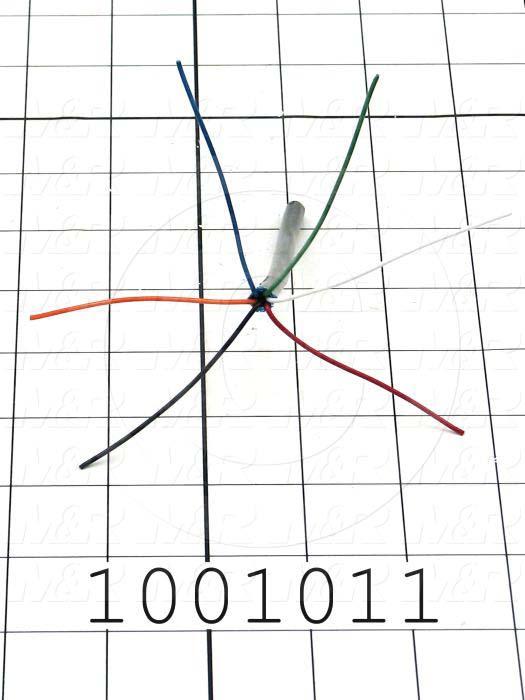Bulk Cable, 6 Conductors, 22AWG, Shielded, PVC