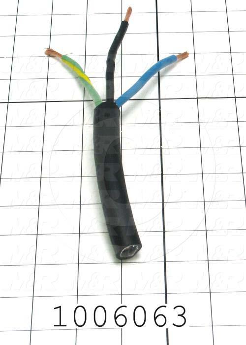 Bulk Cable, CE, 3 Conductors, 10AWG, Black