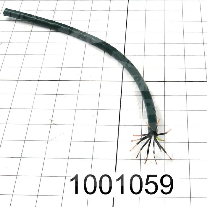 Bulk Cable, High-Flex, 12 Conductors, 18AWG, PVC