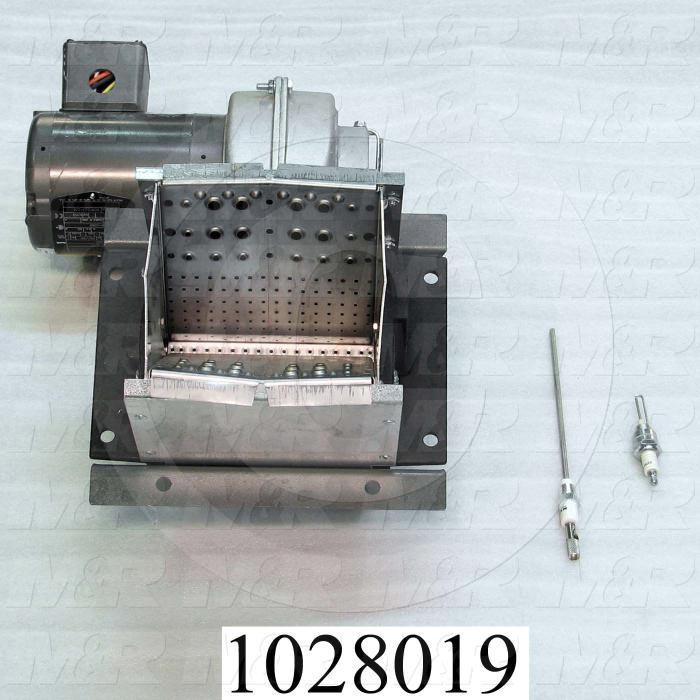 Burner, 6", 400K BTU, With Spark Plug, With Flame Rod