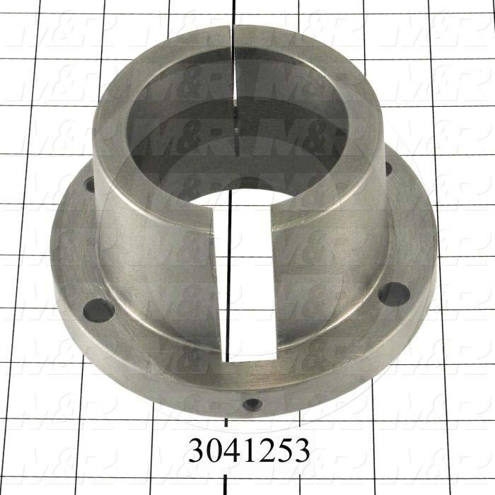 Bushings, Split Taper R-1 Type, 2.94" Bore Size, 3/4" X 3/8" Keyseat, 5.380" Outside Diameter, 2.88" Height, Steel Material