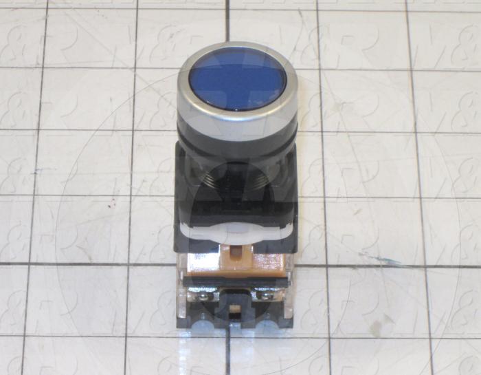 Button, Blue, Use For Printer