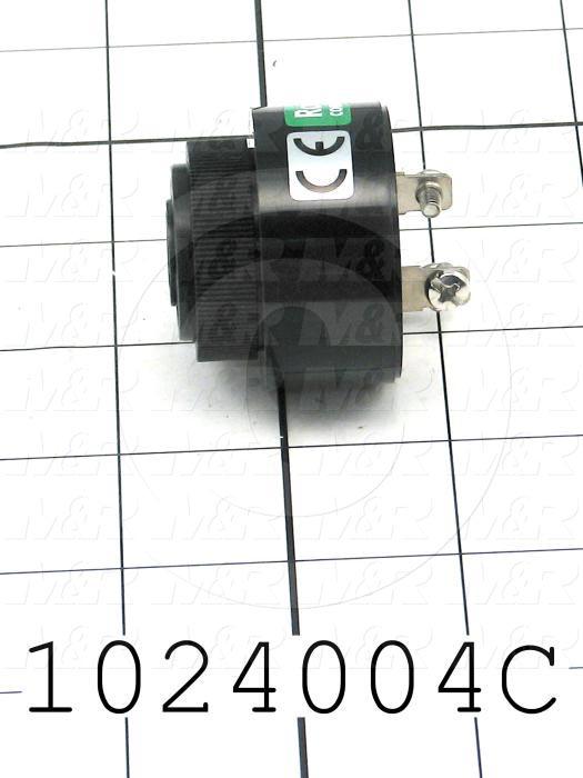 Buzzers, 24VDC, 20mA, 80 (dBA/30cm), Single/Pulse Tone, Hybrid