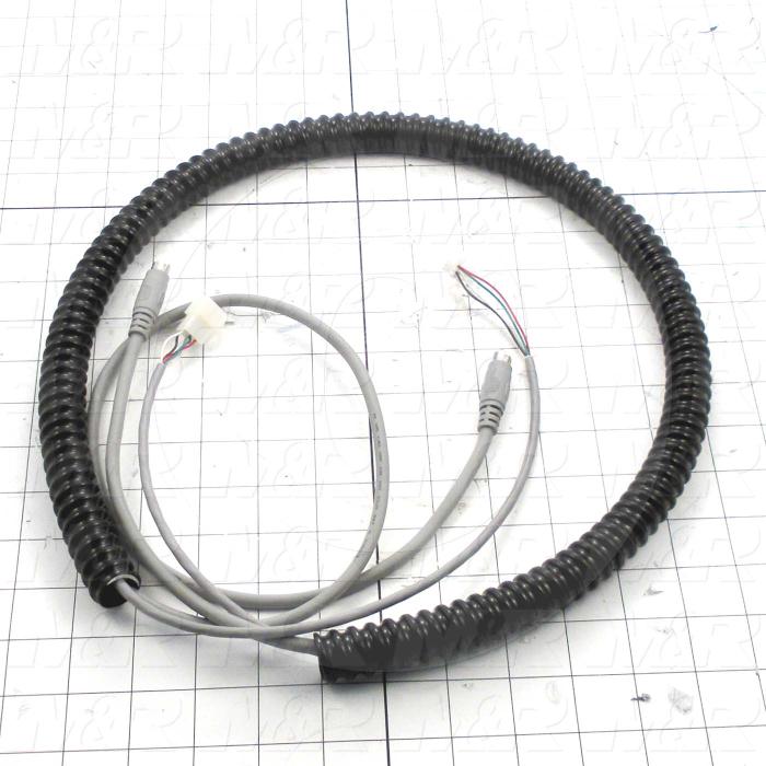 Cable Assembly, Plc to Control Panel, 6.0', PWC, MAIN BOARD, Mini Din-8, Plus, PLC To Control Panel