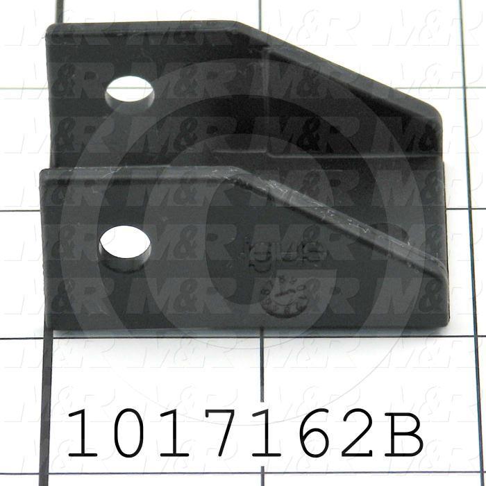 Cable Carriers & Accessories, Bracket, 1.30" Width, One Piece Bracket W/Hole, Plastic Material