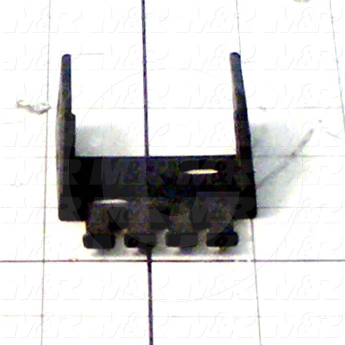 Cable Carriers & Accessories, Bracket, 1.95" Width, One Piece Bracket W/Hole & Tiewrap Plate, Plastic Material