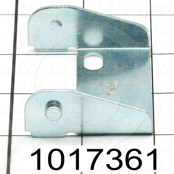 Cable Carriers & Accessories, Bracket, Zinc Finish, 2.31" Width, One Piece Bracket W/Pin, Steel Material