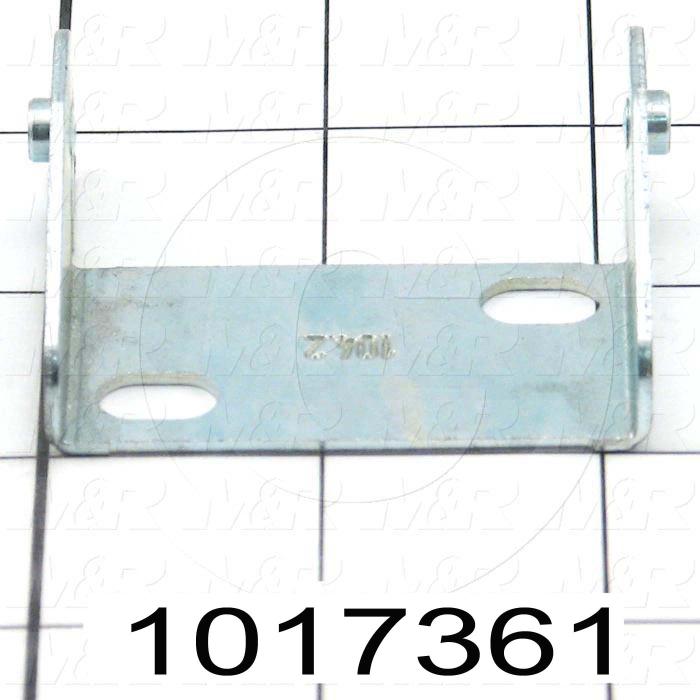Cable Carriers & Accessories, Bracket, Zinc Finish, 2.31" Width, One Piece Bracket W/Pin, Steel Material