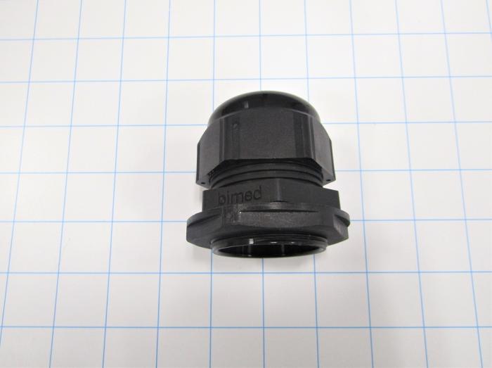 Cable Carriers & Accessories, cable gland, Nylon Material, 1.87 in. Mounting Hole Diameter, Black Color