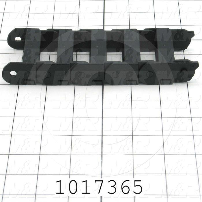 Cable Carriers & Accessories, Energy Chain, 2.40" Width, Bending Radius 1.50", Plastic Material