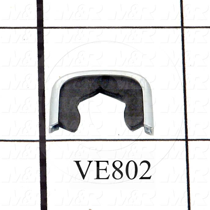 Cable Clamp, Crimp On, Use For PULSE GENERATOR, silver/Black