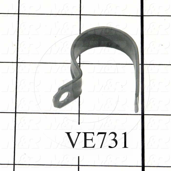 Cable Clamp, Use For PULSE GENERATOR, Black, 3/4" Inside Diameter