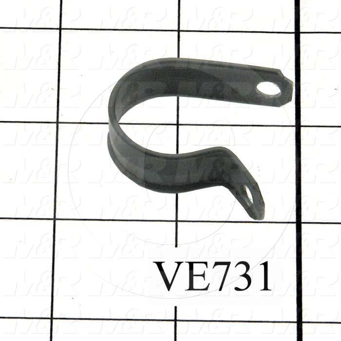 Cable Clamp, Use For PULSE GENERATOR, Black, 3/4" Inside Diameter