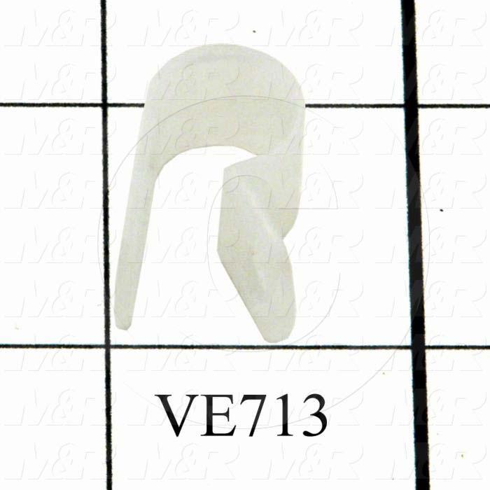 Cable Clamp, Use For PULSE GENERATOR, White, 3/8" Inside Diameter