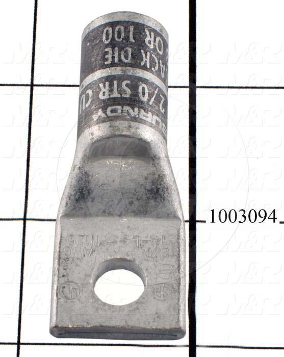 Cable Connector, CRIMP LUGS CONNECTOR, CABLE SIZE #2