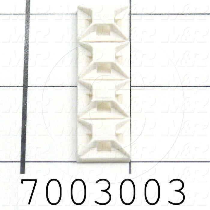 Cable Tie Mount, 4-Way, 3/4"