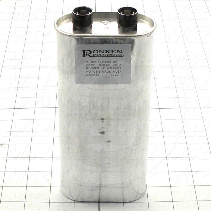 Capacitor, 2.8MFD, 2500VAC