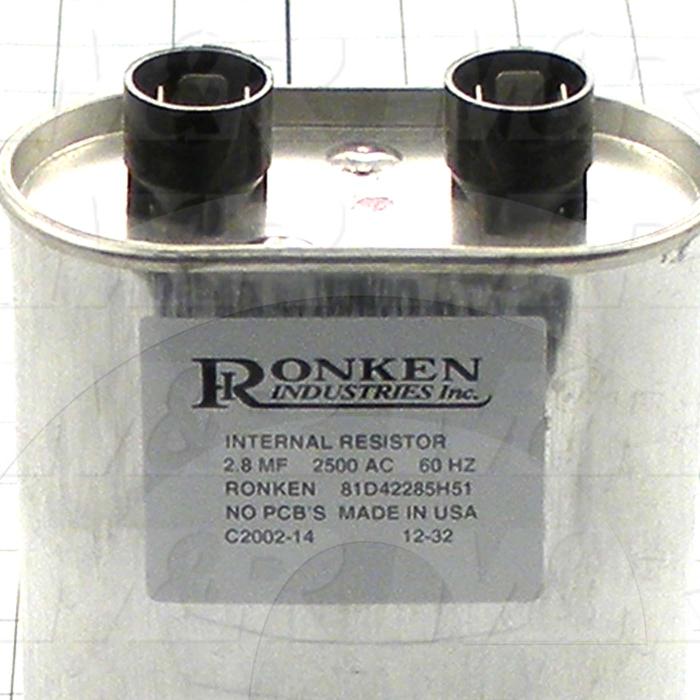 Capacitor, 2.8MFD, 2500VAC